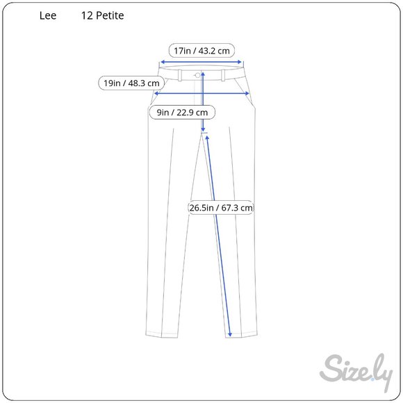 Lee No Gap Waistband Womens Dress Pants Size 12 Petite Gray Stretch - Picture 9 of 10